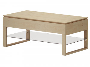 falster lift-top coffee table crate and barrel Model 3D