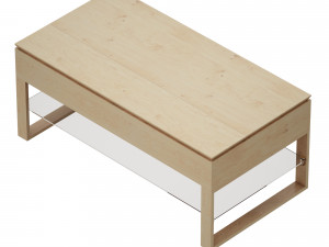 falster lift-top coffee table crate and barrel Model 3D