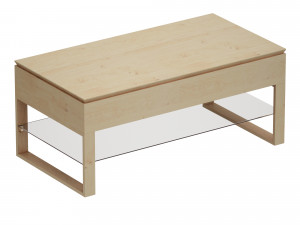 falster lift-top coffee table crate and barrel Model 3D