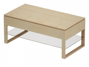 falster lift-top coffee table crate and barrel Model 3D