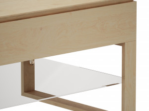 falster lift-top coffee table crate and barrel Model 3D
