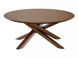 apex round coffee table crate and barrel 3D मॉडल