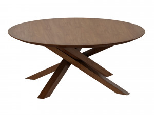 apex round coffee table crate and barrel 3D मॉडल