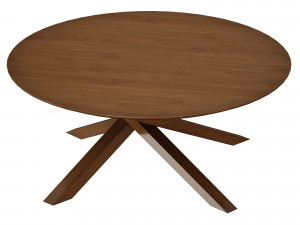 apex round coffee table crate and barrel 3D मॉडल
