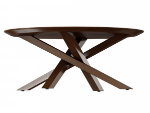 apex round coffee table crate and barrel 3D मॉडल