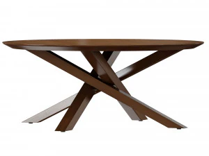 apex round coffee table crate and barrel 3D Model