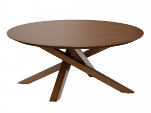 apex round coffee table crate and barrel 3D मॉडल