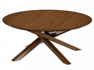 apex round coffee table crate and barrel 3D मॉडल