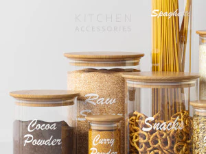 kitchen accessories 3D Model