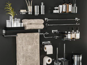 akcesoria łazienkowe Model 3D