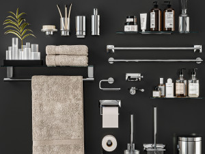 bathroom accessories Modèle 3D
