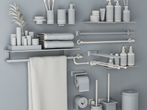 bathroom accessories Modèle 3D
