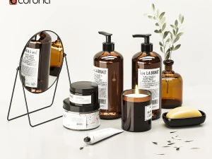 bathroom accessories 3D Model