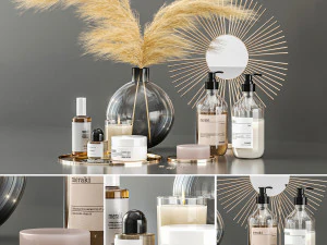 浴室配件 3D 模型