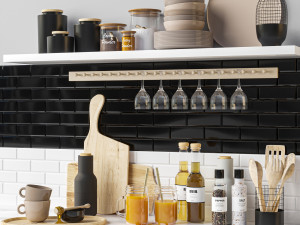 kitchen accessories 3D मॉडल