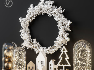 christmas decoration set 3D Модель