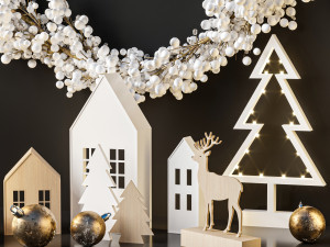 christmas decoration set Modèle 3D