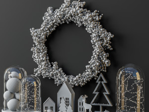 christmas decoration set Modèle 3D