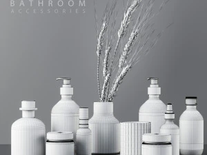 bathroom accessories 3D Model