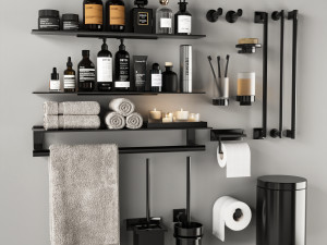 bathroom accessories 3D Model