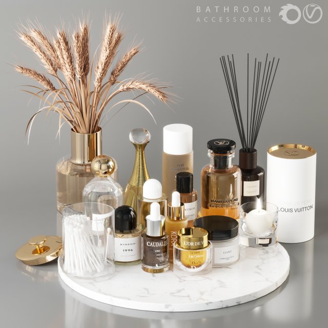 bathroom accessories Modelo 3D .c4d .max .obj .3ds .fbx .stl .blend 
