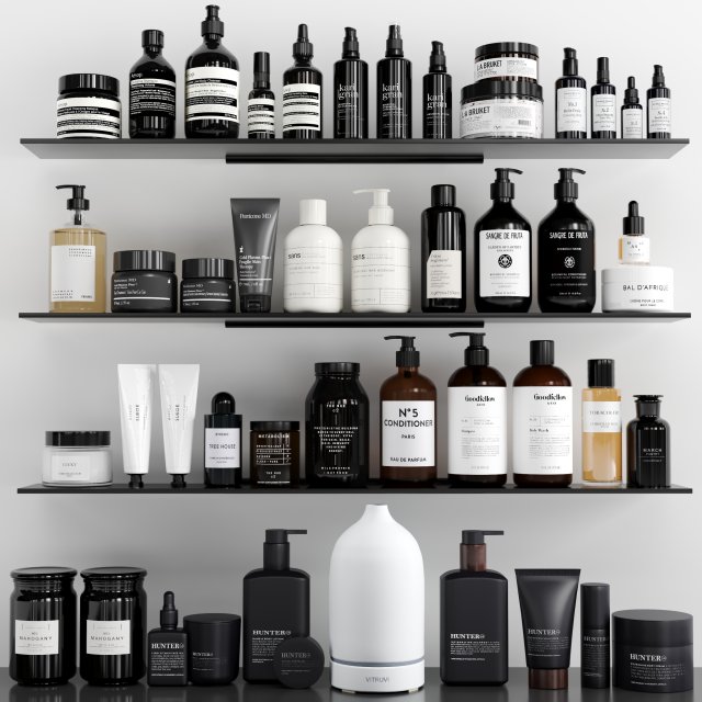 bathroom accessories 3D-Modell .c4d .max .obj .3ds .fbx .stl .blend 