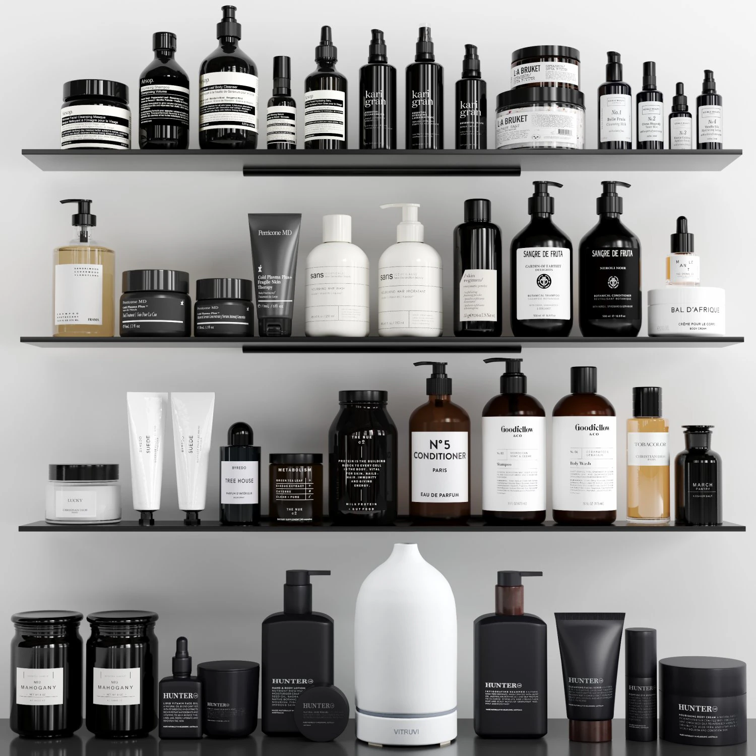 bathroom accessories 3D Model .c4d .max .obj .3ds .fbx .stl .blend 