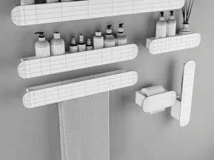 bathroom accessories 3D Model