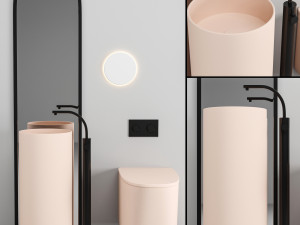 bathroom furniture set Modèle 3D