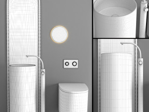 bathroom furniture set Modèle 3D