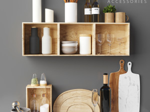 kitchen accessories 3D 모델