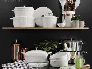 kitchen accessories 3D 모델