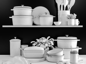 kitchen accessories 3D Model