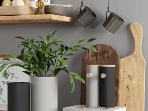 kitchen accessories 3D मॉडल