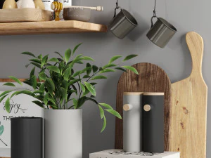 acess&oacute;rios de cozinha Modelo 3D