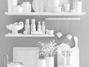 kitchen accessories 3D मॉडल