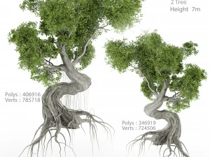 양식에 일치시키는 나무 3D 모델