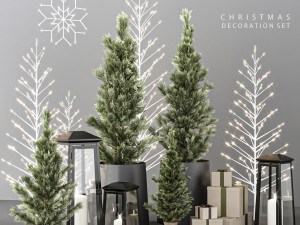 christmas decoration set Modelo 3D