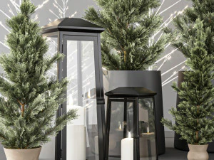 christmas decoration set 3D Model