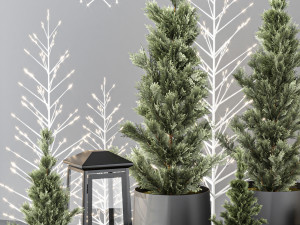 christmas decoration set 3D मॉडल