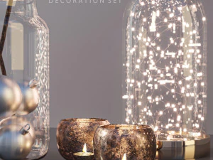christmas decoration set 3D Model