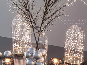 christmas decoration set 3D Model