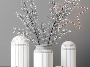 christmas decoration set 3D Model