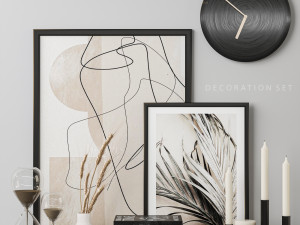 decorative set 3D मॉडल