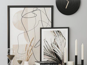 conjunto decorativo Modelo 3D