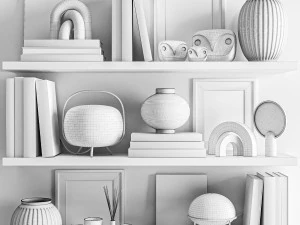 zestaw dekoracyjny Model 3D