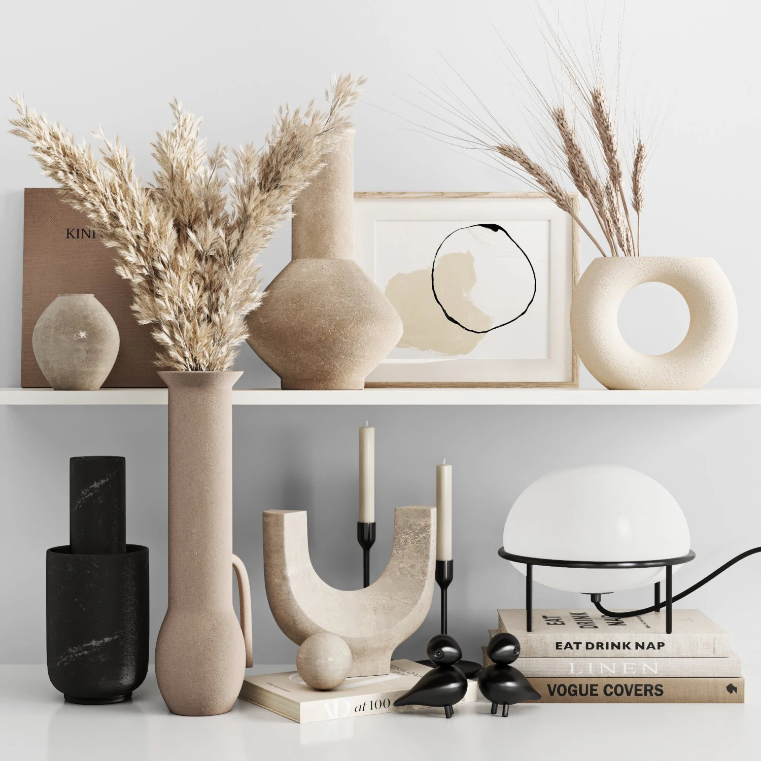 decorative set 3D Model .c4d .max .obj .3ds .fbx .stl .blend 