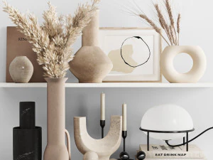 장식 세트 3D 모델