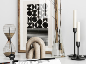 decorative set Model 3D