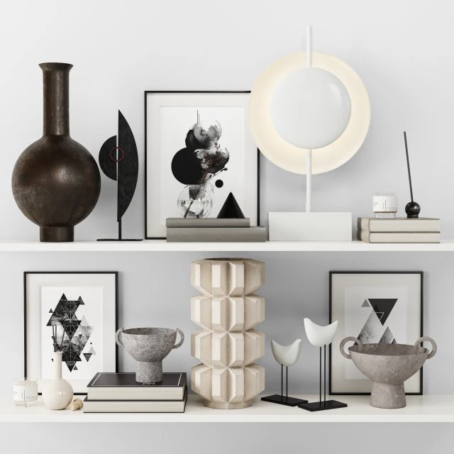 zestaw dekoracyjny Model 3D .c4d .max .obj .3ds .fbx .stl .blend 